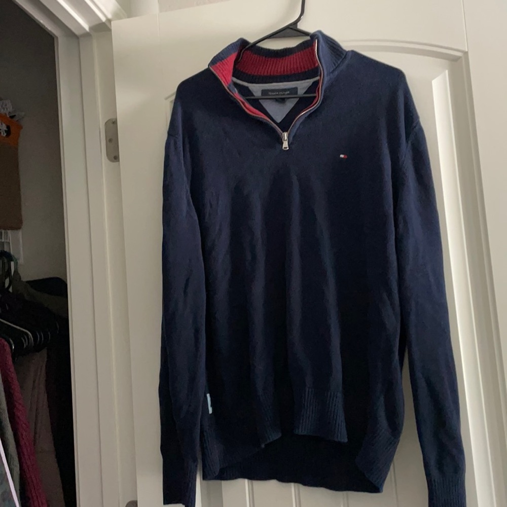 TOMMY HILFIGER quarter zip sweater